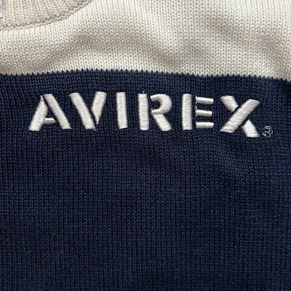 Avirex Tactical Systems Color Block Embroidered Crewneck Sweater. Size L 16-18. - Picture 3 of 5